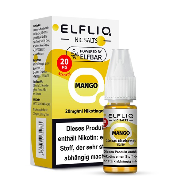 Elfliq by Elfbar Mango 10ml Nikotinsalzliquid