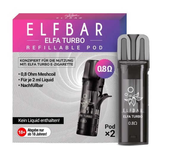 Elf Bar Elfa Turbo Leerpod 0,8 Ohm ( 2x )