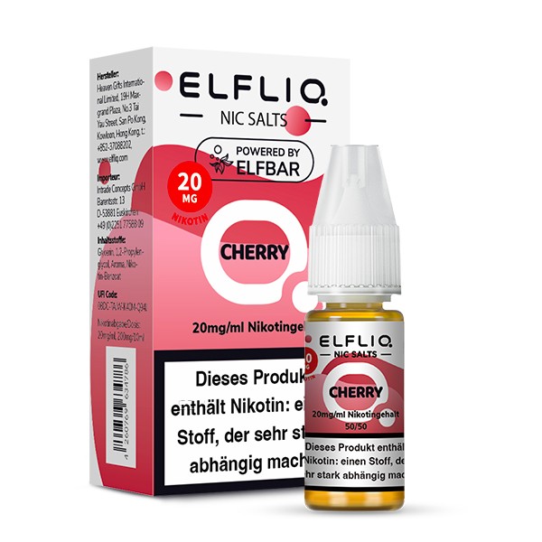Elfliq by Elfbar Cherry 10ml Nikotinsalzliquid
