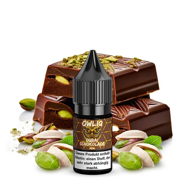 OWLIQ Dubai Schokolade 10ml Nikotinsalzliquid