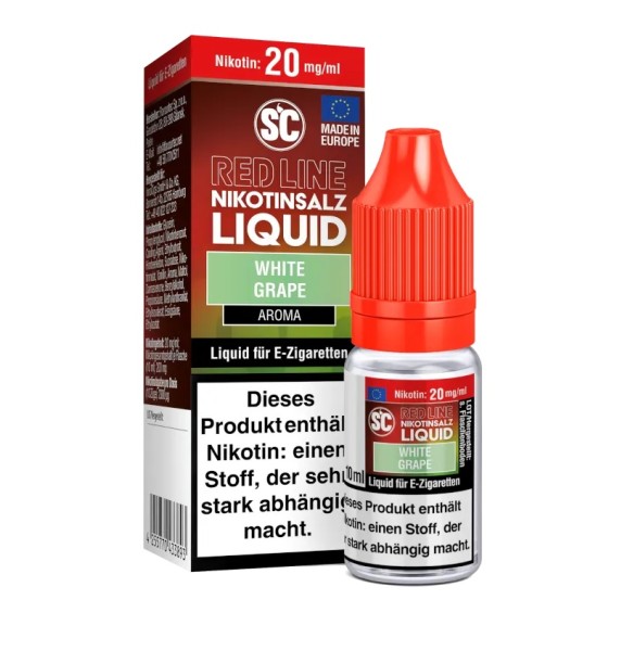 Sc Red Line White Grape 10ml Nikotinsalzliquid