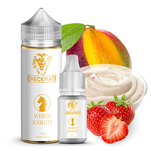 Dampflion Checkmate White Knight 10ml Longfill