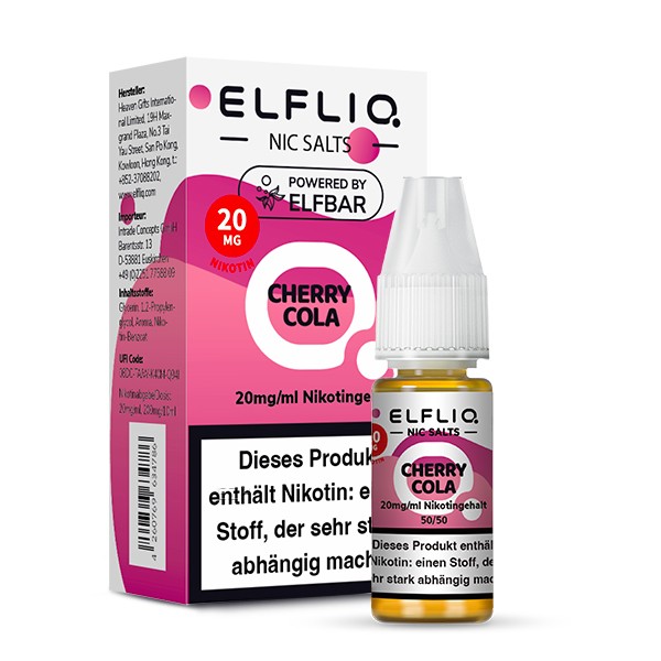 Elfliq by Elfbar Cherry Cola 10ml Nikotinsalzliquid