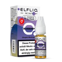 Elfliq by Elfbar Blueberry 10ml Nikotinsalzliquid Elfliq by Elfbar Blueberry 10ml Nikotinsalzliquid