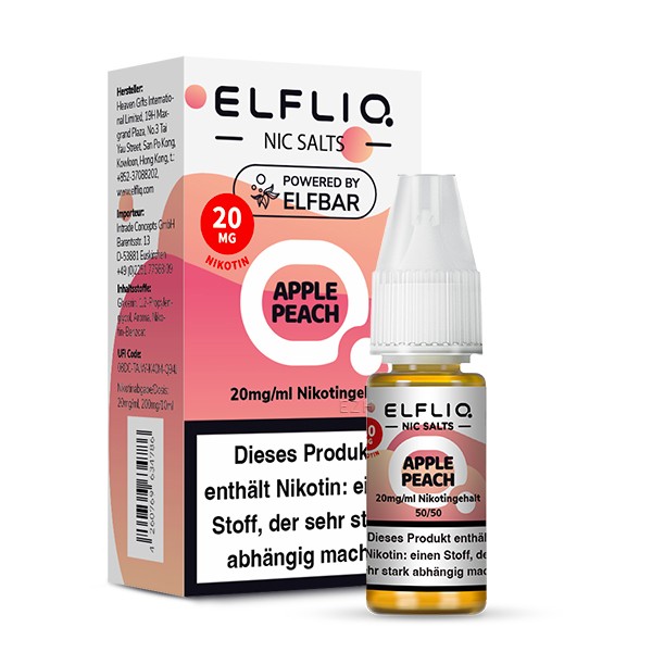 Elfliq by Elfbar Apple Peach 10ml Nikotinsalzliquid