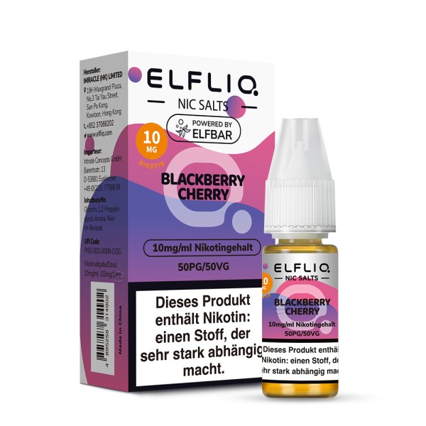 Elfliq Blackberry Cherry 10ml Nikotinsalzliquid