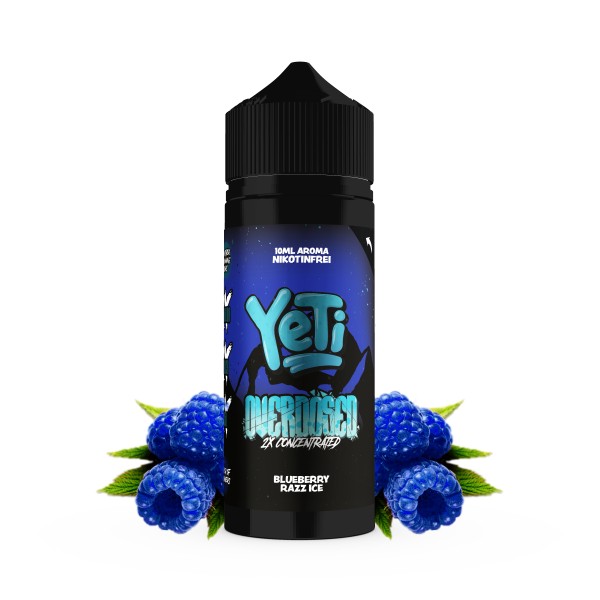Yeti Overdosed 10ml Blueberry Razz Ice