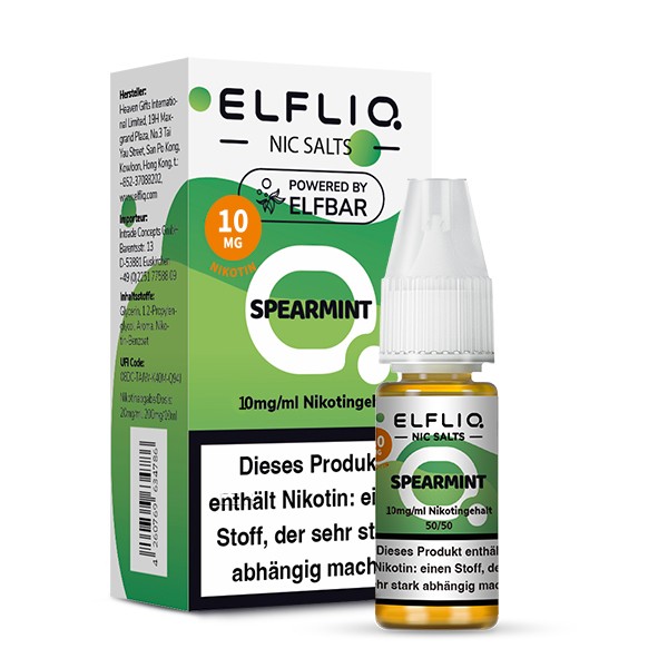 Elfliq by Elfbar Spearmint 10ml Nikotinsalzliquid