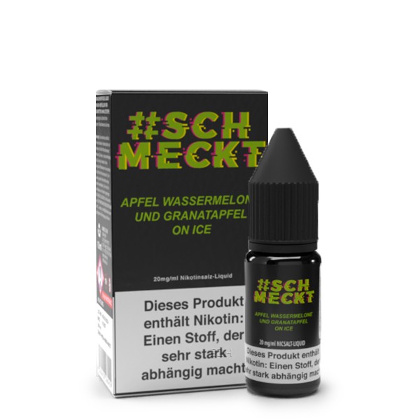#schmeckt Apfel, Wassermelone, Granatapfel 10ml 20mg/ml Nikotinsalzliquid