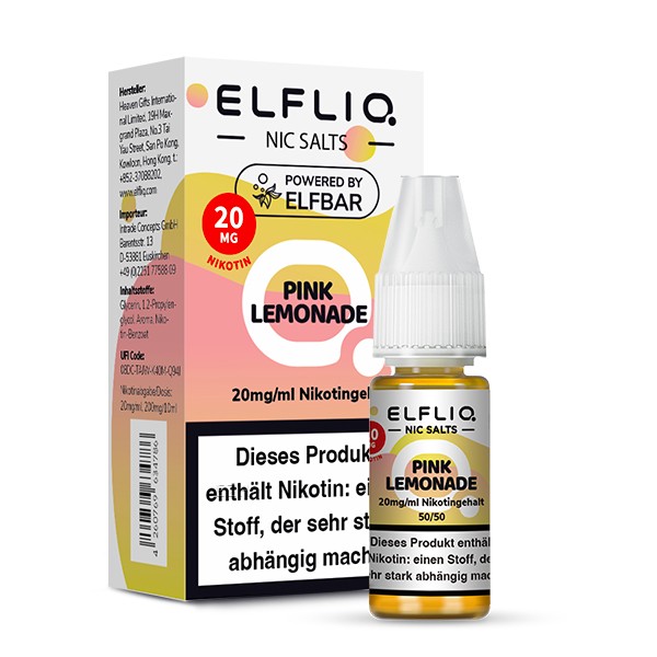 Elfliq by Elfbar Pink Lemonade 10ml Nikotinsalzliquid