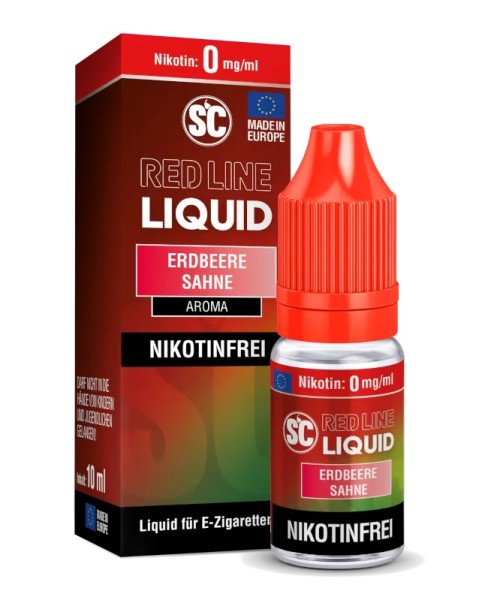 Sc Red Line Erdbeer Sahne 10ml Nikotinsalzliquid