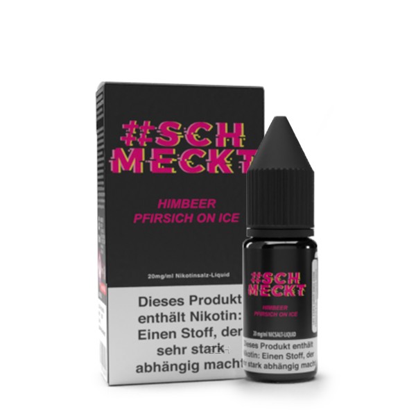 #schmeckt Himbeer Pfirsich Ice 10ml 20mg/ml Nikotinsalzliquid