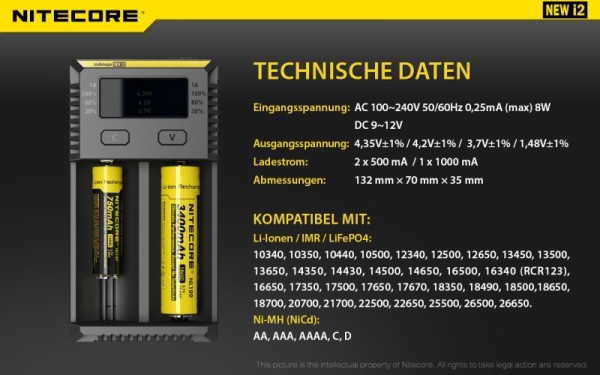 Nitecore Intellicharger i2